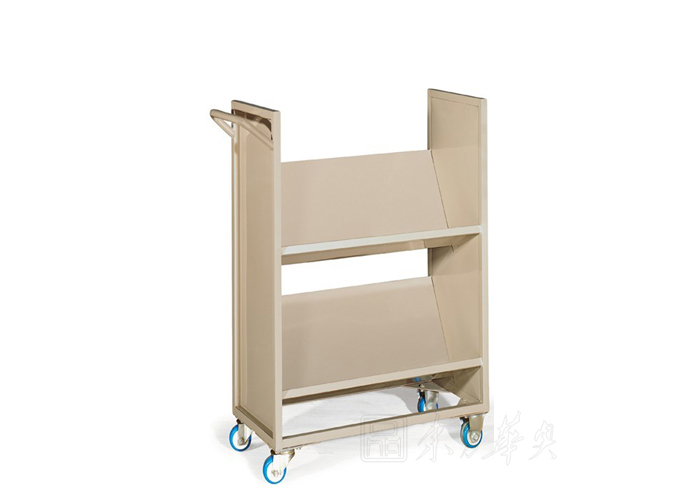 图书馆家具|推书车|办公家具|两层V型书车|推书车 CG-L-5