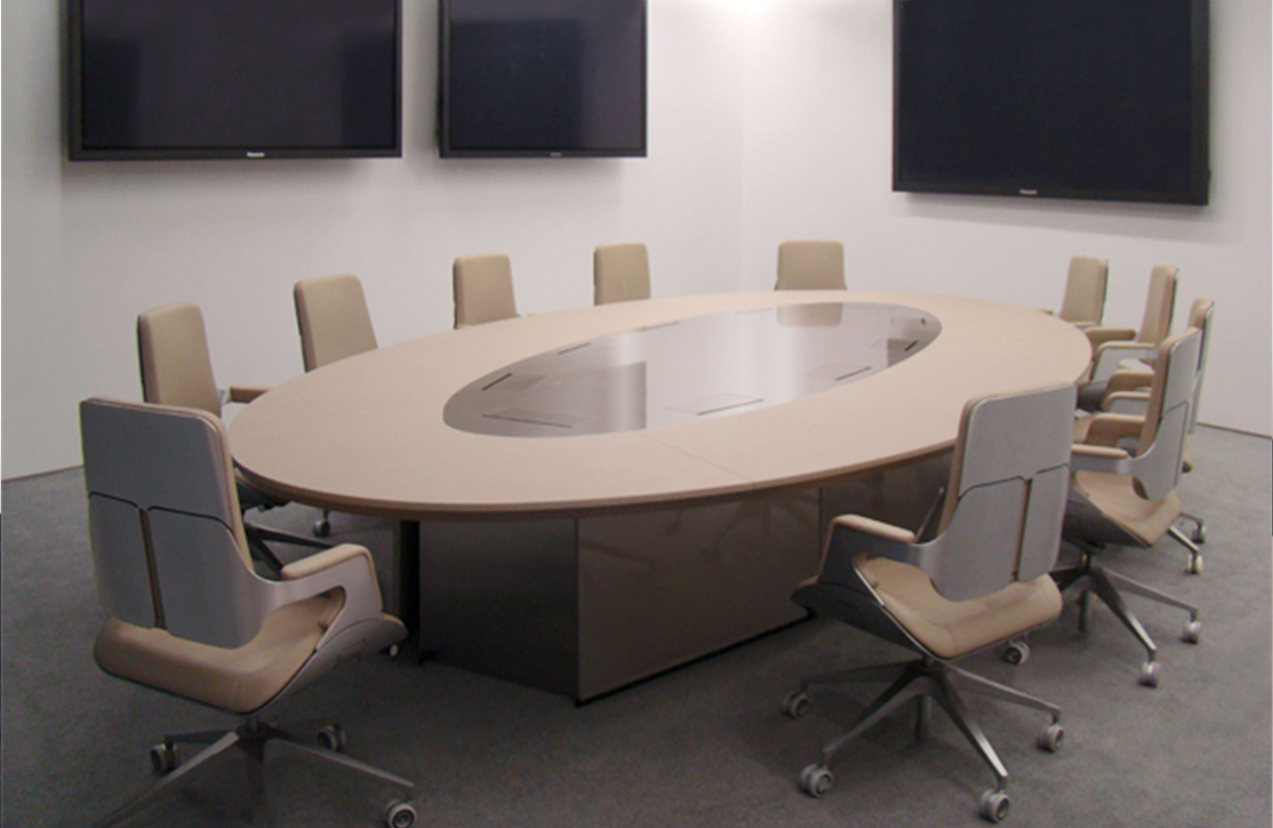 会议台|会议条桌|办公家具|球友会网页版家具|椭圆形皮革会议桌