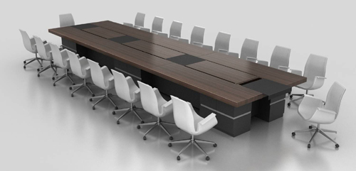 [会议台|实木会议台|办公家具|球友会网页版家具|品茗经典会议台]