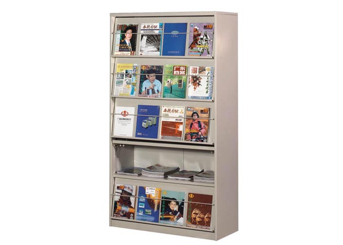 [图书馆家具|期刊架、杂志柜|办公家具|球友会网页版家具|五层单面期刊柜]