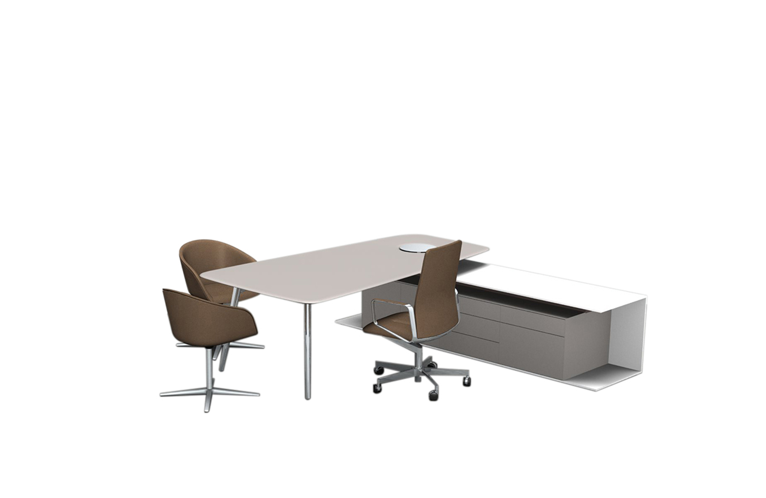 [办公台|时尚大班台|办公家具|球友会网页版家具|KEYPIECE COMMUNICATION DESK.大班台]