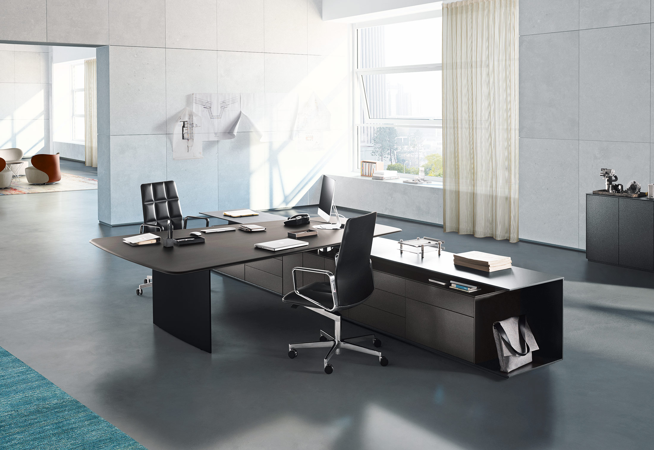 办公台|时尚大班台|办公家具|球友会网页版家具|KEYPIECE COMMUNICATION DESK.大班台