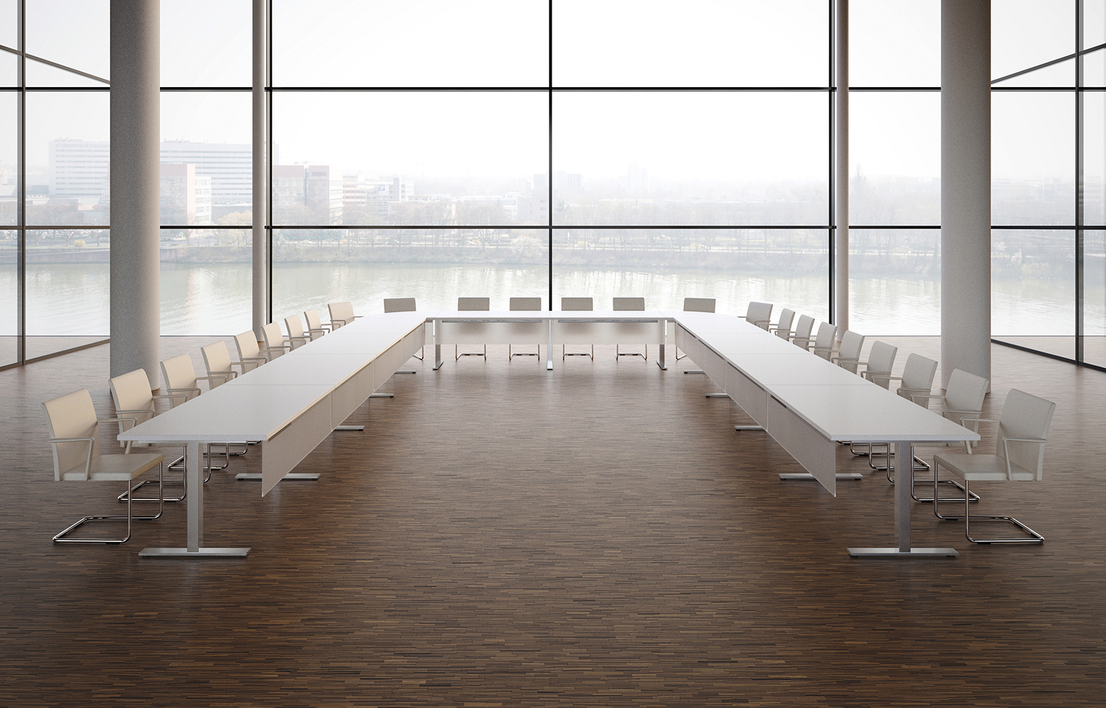 会议台|实木会议台|办公家具|球友会网页版家具|FRAME LITE会议台