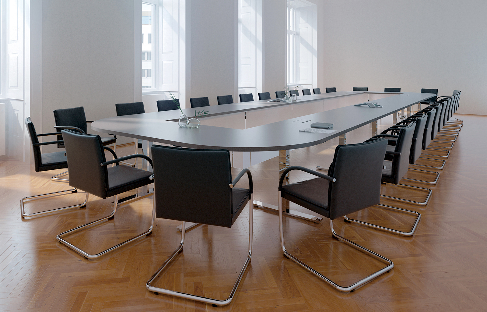 会议台|实木会议台|办公家具|球友会网页版家具|FRAME LITE会议台